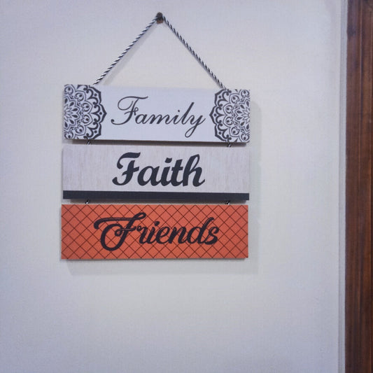 Family Faith Friend Wall decoration hanging Myle Cart