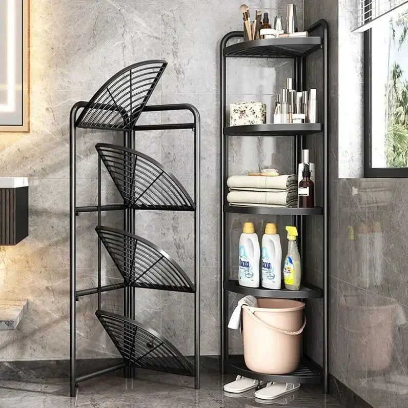 Foldable Corner Shelf with Tripod Base Myle Cart