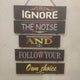 Follow your own choice Wall Decoration Hanging Myle Cart