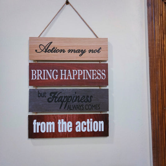 Happiness Quotation Wall hanging - Wall decoration Hnaging Myle Cart