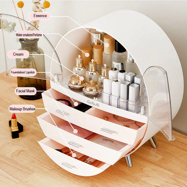 Home Fashion Waterproof Drawer Makeup Storage Box Brush Lipstick Holder Myle Cart
