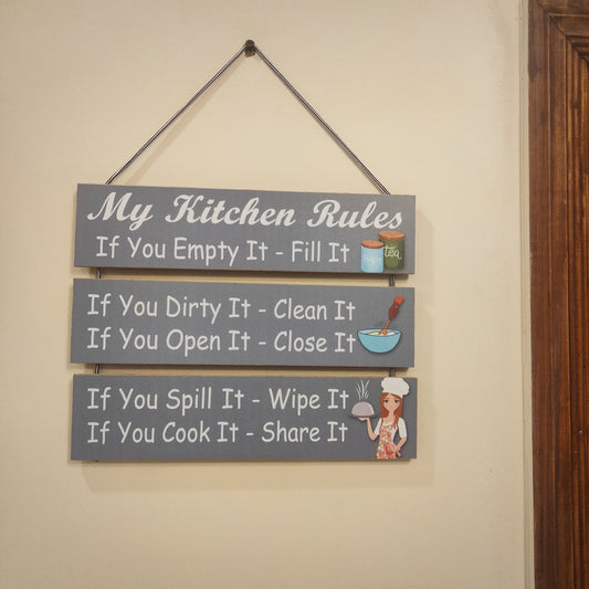Home quotation hanging kitchen rule wall hanging wall decoration hanging Myle Cart