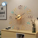 Imported Metallic Rod Golden and colorful digit  wall Clock Myle Cart