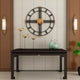 Imported Metallic Wall Clock black and golden Touch Myle Cart