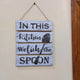Kitchen spoon wall hanging - Home Kitchen Hanging Myle Cart