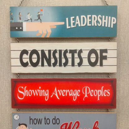 Leadership hanging- wall decoration quotes Myle Cart
