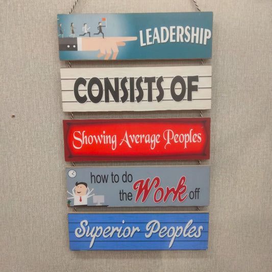 Leadership hanging- wall decoration quotes Myle Cart