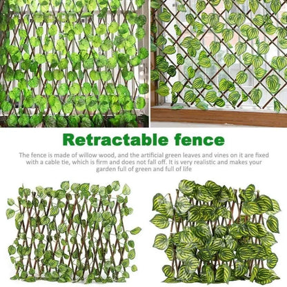 Leaf wooden fence terrace fence leaf fence Myle Cart