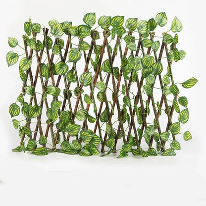 Leaf wooden fence terrace fence leaf fence Myle Cart