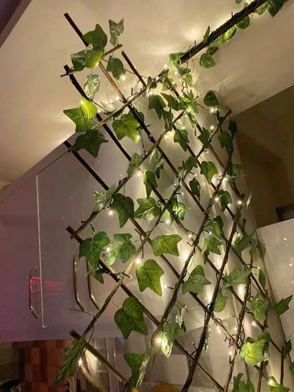 Leaf wooden fence terrace fence leaf fence Myle Cart