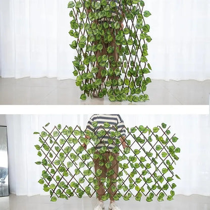 Leaf wooden fence terrace fence leaf fence Myle Cart