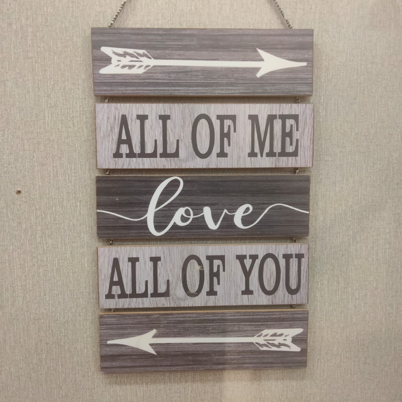 Love 5 step wooden hanging- wall decoration quotes Myle Cart