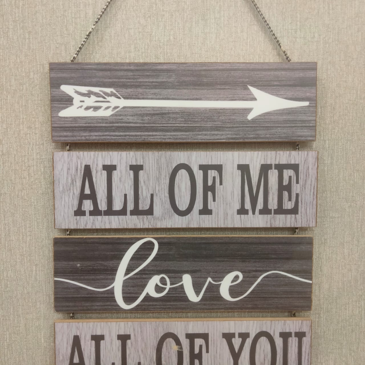 Love 5 step wooden hanging- wall decoration quotes Myle Cart