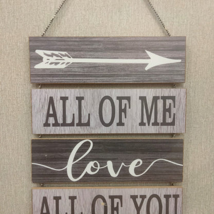 Love 5 step wooden hanging- wall decoration quotes Myle Cart