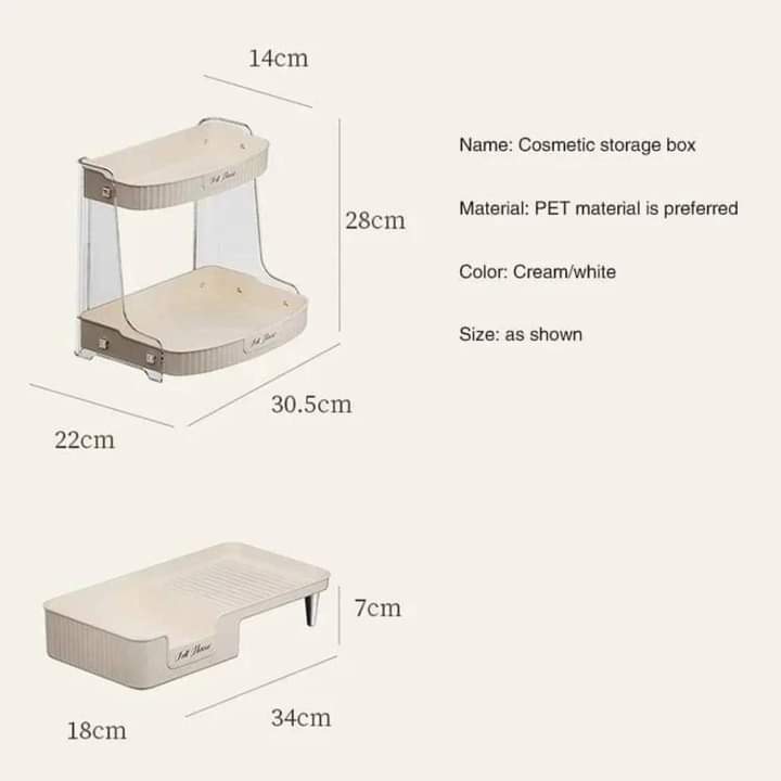 Luxury Desktop Skincare And Cosmetics Storage Organizer Myle Cart