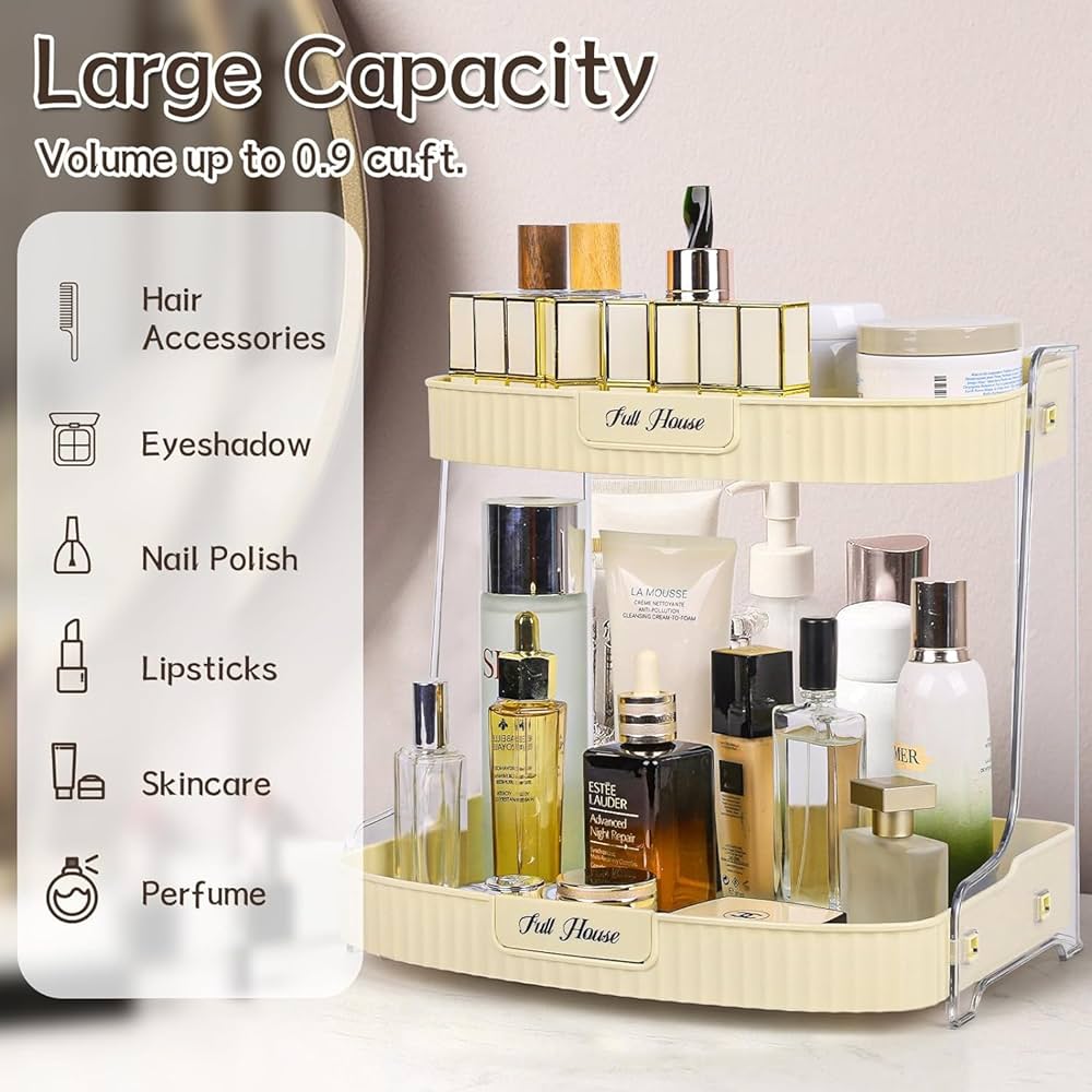 Luxury Desktop Skincare And Cosmetics Storage Organizer Myle Cart