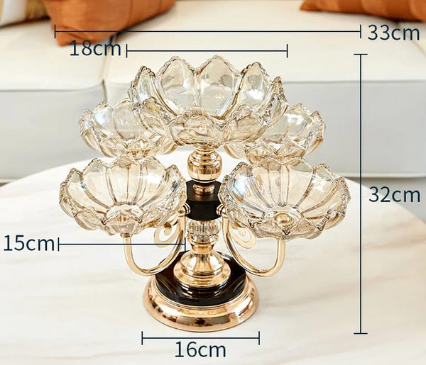Luxury look dry fruit tray Rotating (PET Material) Myle Cart