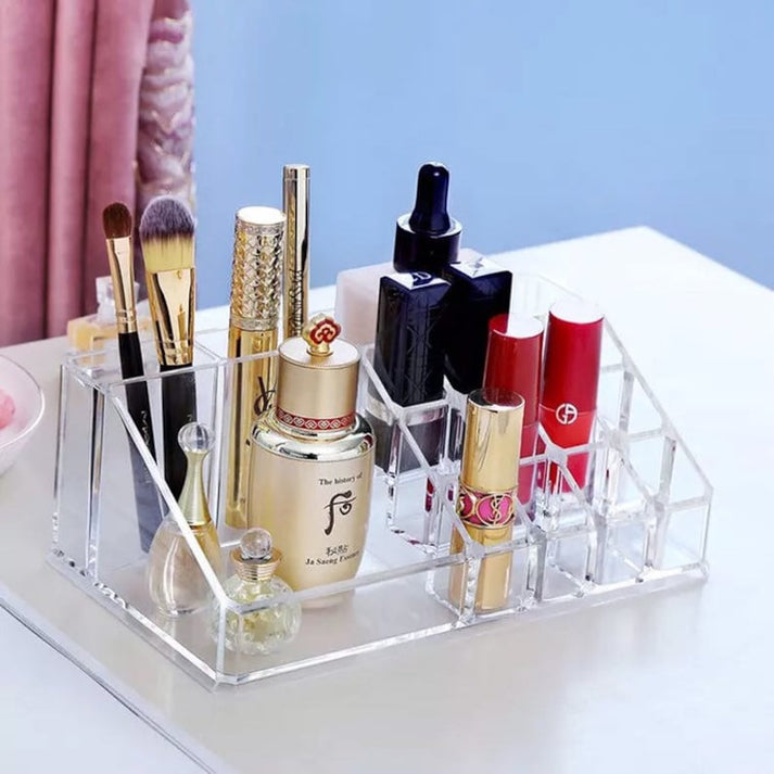 Makeup organizer, Acrylic Makeup Stand, Cosmetics Organizer, Lipsticks Organizer, Makeup Brush Holder, Brush Organizer Myle Cart