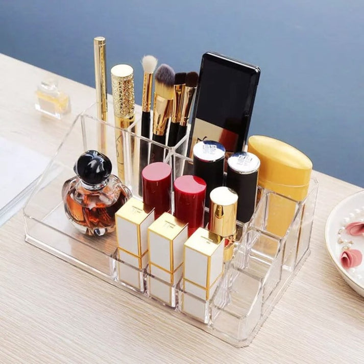 Makeup organizer, Acrylic Makeup Stand, Cosmetics Organizer, Lipsticks Organizer, Makeup Brush Holder, Brush Organizer Myle Cart