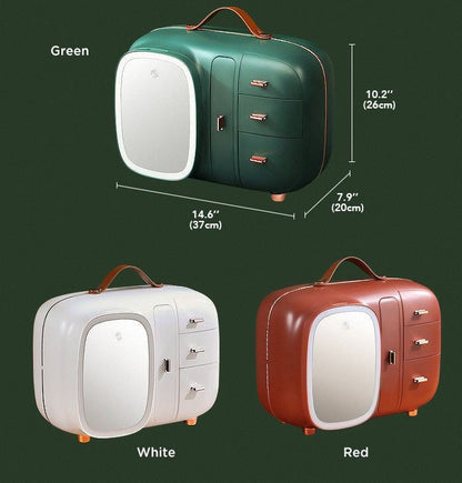 Modern Makeup Organizer Box With Led Mirror Myle Cart