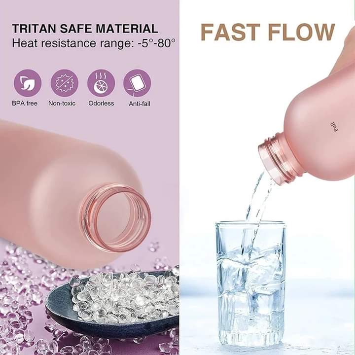 Motivational Reusable water bottle - Colorful plastic body bottle  - One liter water Bottle Myle Cart