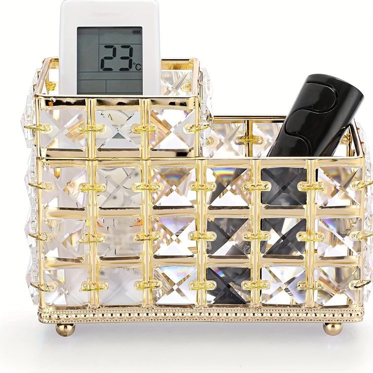 Nordic 2 In 1 Crystal Makeup Brush Holder Myle Cart