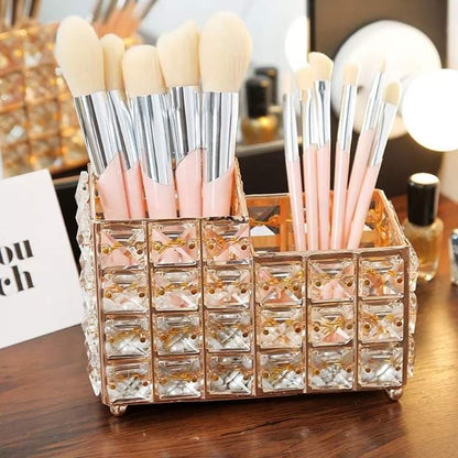 Nordic 2 In 1 Crystal Makeup Brush Holder Myle Cart