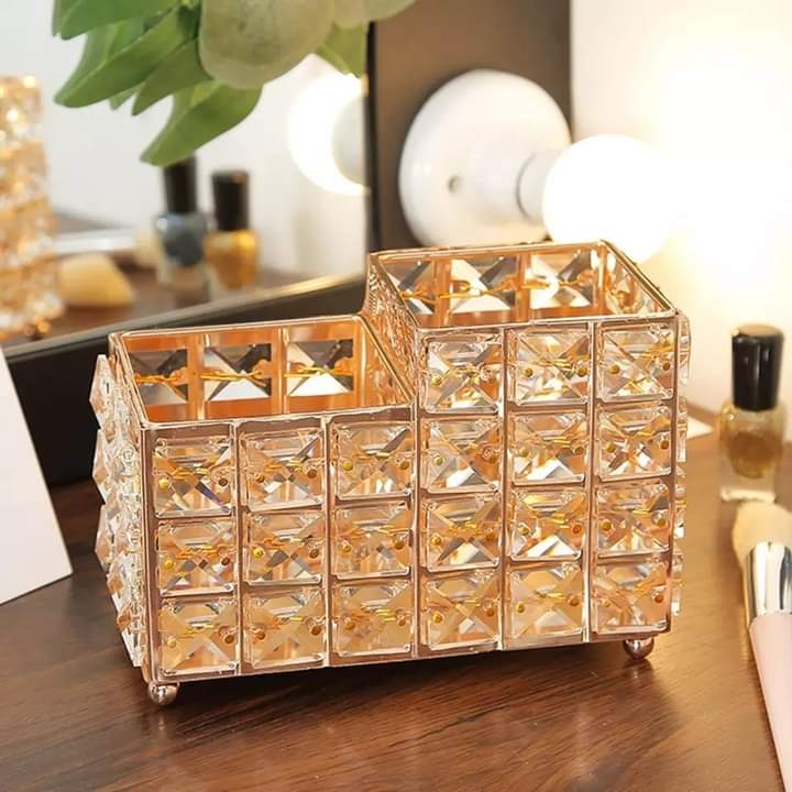 Nordic 2 In 1 Crystal Makeup Brush Holder Myle Cart
