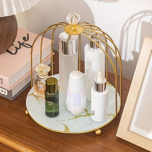 Nordic Style Bird Cage Makeup Storage Rack | Organizer Myle Cart