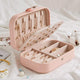 Portable Leather Travel Jewelry Organizer Case for Earrings, Necklaces & Rings Myle Cart
