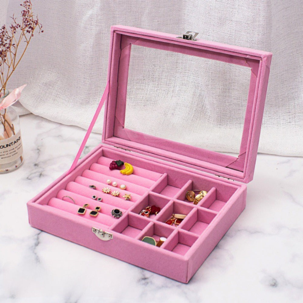Portable Velvet Jewelry Box | Ring Jewelry Display Organizer Myle Cart