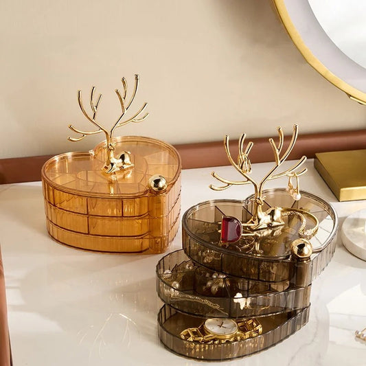 Rotatable Heart shaped Jewelry Organizer Myle Cart