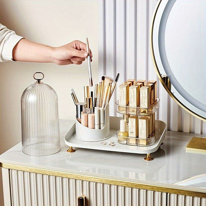 Rotating Cosmetic Brush with Lipstick Organizer Myle Cart