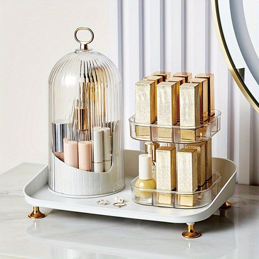 Rotating Cosmetic Brush with Lipstick Organizer Myle Cart