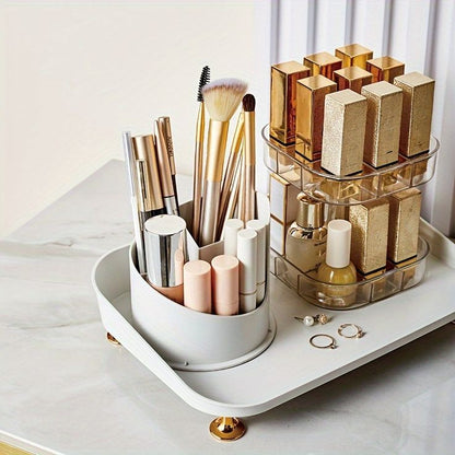 Rotating Cosmetic Brush with Lipstick Organizer Myle Cart