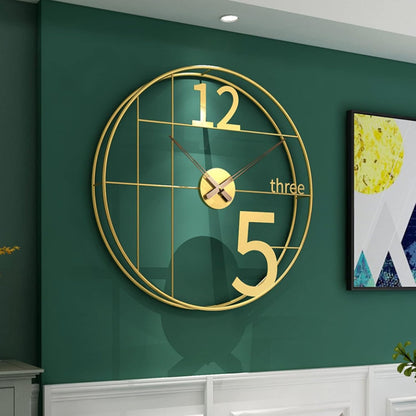 Sleek, 20-inch Metal Wall Clock Myle Cart