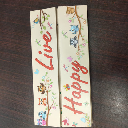 Smile Love  live happy quotation hanging- wall decoration hanging Myle Cart