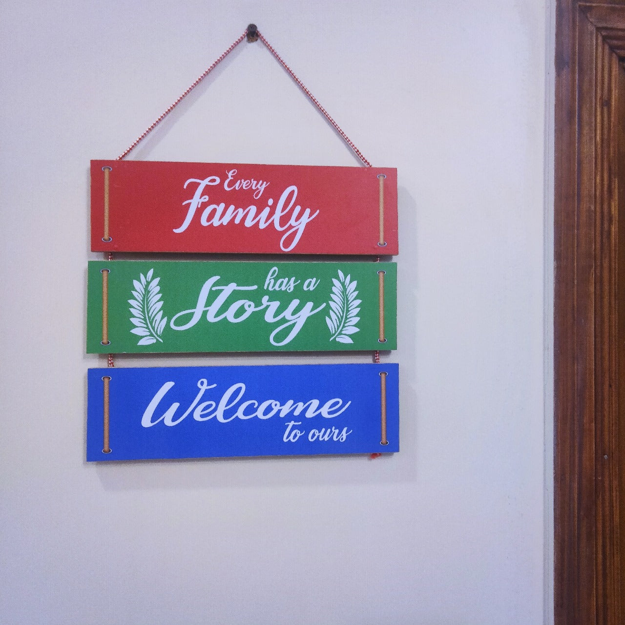 Story of Family wall hanging - Home Decoration wall quotations Myle Cart