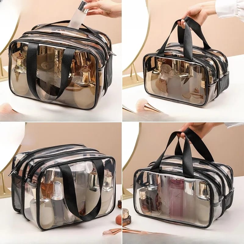 Stylish Dual-Zip Cosmetic Storage Bag Myle Cart
