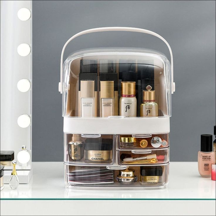 Transparent Cosmetics Storage Box Myle Cart
