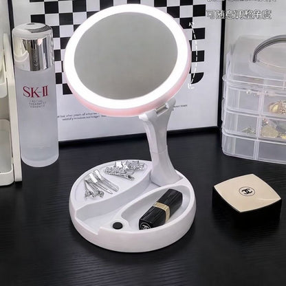 Magnifying Table Top Led Mirror