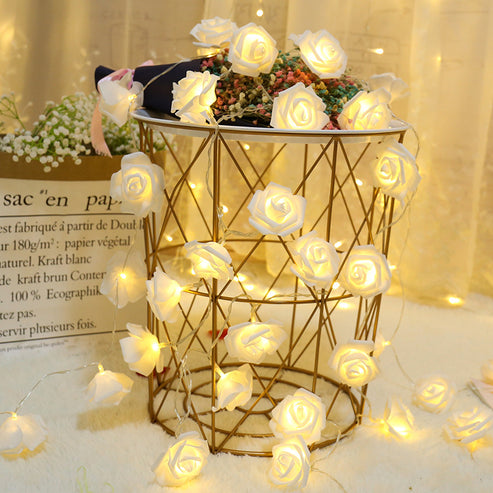 Warm White Rose Fairy Lights Decency
