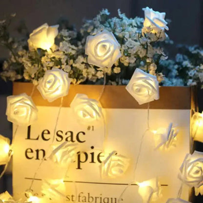 Warm White Rose Fairy Lights Decency
