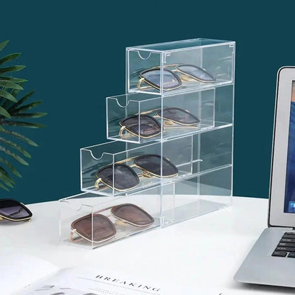 4 Layer Acrylic Glasses And Cosmetics organizer Storage Box