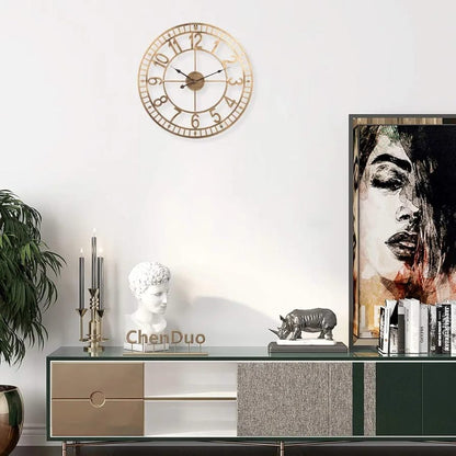 20 inch metal clock imported wall clock