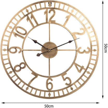 20 inch metal clock imported wall clock