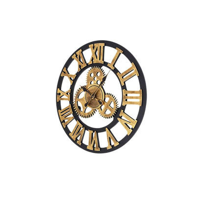 Wooden Gearing Wall Clock | 18 inch