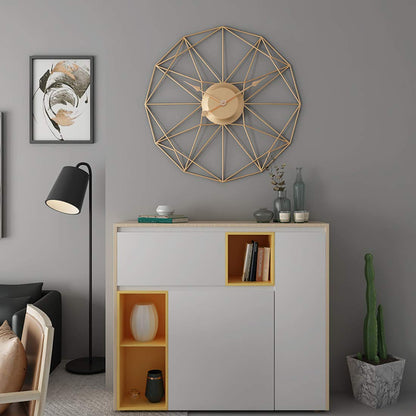 Stylish 20-inch Metal Wall Clock