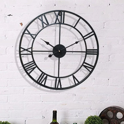 Modern Metal Wall Clock - Gold, Black, or Black/Gold