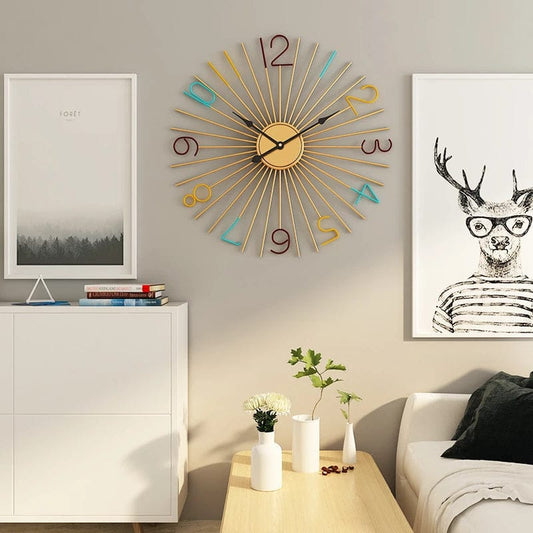 20-inch Metal Wall Clock - 1-Year Warranty